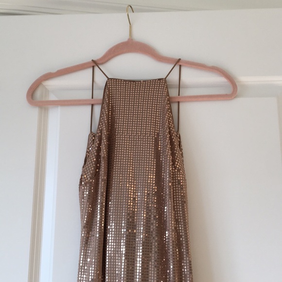Gorgeous gold sequin gown NWT by brand NBD size XS - Picture 4 of 8